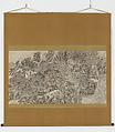 Poetry Gathering at the Lanting Pavilion, Ki Baitei (Japanese, 1734–1810), Hanging scroll; ink and color on paper, Japan